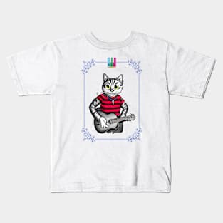 Street Musician - Musician Cats Kids T-Shirt